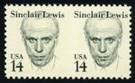 US #1856c 14¢ Sinclair Lewis, Imperf Imperforate Pair, VF-XF NH MNH