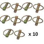 10 X 11MM LINCH PINS - Lynch Fastener Trailer Tractor Safety Clip Linkage Pack