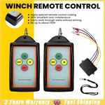 UK NEW Recovery Wireless Winch Remote Control 2 Handset Switch For JEEP Car SUV