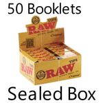 Raw Tips Natural Unrefined Original Box of 50 Tips Sealed Box