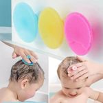 Baby Bath Brush Silicone Cradle Cap Shampoo Massage Brush Pink Newborn Care Soft