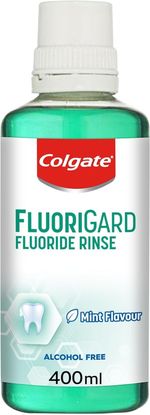 Colgate Fluorigard Fluoride Rinse (Alcohol free) Mouthwash 400 ml (Pack of 1)