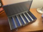 Brumberger Vintage Metal Slide Case Box Empty