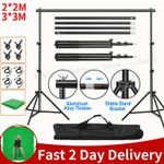 2×2m 3×3m Photography Backdrop Stand Heavy Duty Photo Background Screen Studio