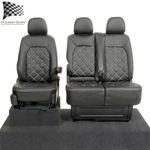 Man Tge Front Seat Covers Leatherette (2017 Onwards) Black 1156