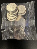 Unopened Bag Of Uncirculated 50 Pence Coins All Squirrel Nutkin Coins See Photos