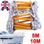 Emergency Fire Escape Ladder Soft Rope Portable Kids Adult for Engineering 5/10m