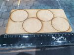 MDF Circles 6 cm (60 mm) Diameter wooden discs  (4 in pack)