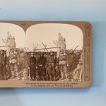 WW1 Military Stereoview C1916 Real Photo Hollebeke Belgium Lewis Gun Squad