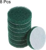 Sourcing Map 8pcs Drill Power Brush 3 Inch Tile Scrubber Scouring Pads Green UK