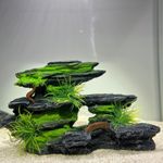 Aquarium Fish Tank Ornament Mountain Hiding Cave Shuttle Hole Decoration