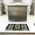 Brushed Stainless Steel Kitchen Splashback Cooker Splash Back
