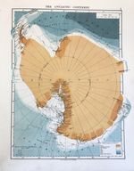 The Antarctic Continent Map 1926 Antarctica Antique Map Johnston