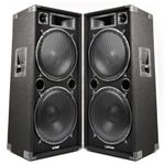 Max SP215 4000W Dual 15 Inch Passive DJ Speakers - Powerful Bass for Events