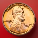 1970-S  Large Date Lincoln Memorial Red Proof Cent/Penny Fast Shipping