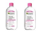 2XGarnier Micellar Cleansing Water, Gentle Face Cleanser & Makeup Remover, 700Ml