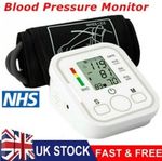 Digital Automatic Blood Pressure Monitor Upper Arm BP Machine Heart Rate UK
