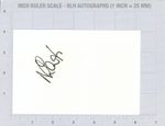 Nobby Lawton Hand Signed White Card Preston North End Autograph Signature w/COA