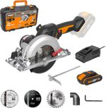 Worx Wx531 20v Powershare Cordless 120mm Brushless Compact Circular Saw With...