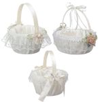 Wedding Basket Traditional Wedding Basket Decor White Romantic Beautiful Storage