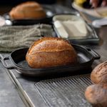2 in 1 Cast Iron Dutch Oven for Sourdough & Bread Baking Bread Baking Pot w/ Lid