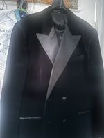 Marks and Spencer Red Double Breasted Tuxedo Jacket with Satin Lapels