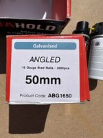 TIMCO ABG1650G Firmahold Angled Brad Nails Gas 16 x 50 Galvanised (Box of 2000)