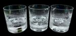 Set of 3 Moser Crystal Double Old Fashioned Glass Etched Game Bird Duck Pheasant