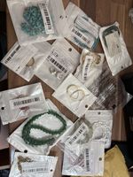 Costume Jewellery Necklace Earrings Rings Bundle 16 Pieces Mixed Job Lot
