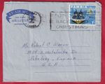 Zambia 1966 aerogramme George W Hawkins Lusaka to Robert C Wrenn Peterburg VA