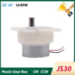 JS30 Micro Geared Motor DC 6V 10RPM Reduction Reversible Motor for Toy DIY
