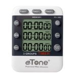 eTone 3 Channel Darkroom Triple Clock Timer Counter Film Developing Countdown