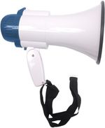 15w Loud Folding Pistol Grip Megaphone with Siren 500m Hailer Range Lightweight