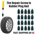 Tubeless Tire Repair Kit Screw Rubber Plug Nail Car Bike Motorcycle Off-Road