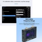 SV4401A VNA Vector Network Analyzer 50KHz-4.4GHz 100dB 7" Touch LCD