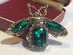 Beautiful Art Deco Crystal Bee Brooch Shawl Pin Jewellery