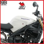 Grip Devils Tank Grips: Triumph Daytona 675 and Street Triple 2006-2012 Clear