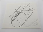 HAND SIGNED 7" x 6" AUTOGRAPH BOOK PAGE - OCTAGONCITO - AAA MEXICAN WRESTLER