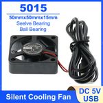 5015 50mm DC 5V USB Cooler Black Silent Cooling Fan For Desktop PC Computer Case