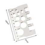 Thread Pitch Gauge Screw Measurement Ruler Tool For Bit Bolt Nut Screw Craft