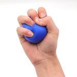Massage Therapy Grip Ball for Hand Finger Strength Exercise Stress Relief(Blue)
