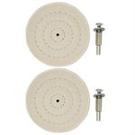Polishing Mop Buffing Wheel For Drill Bench 40 Layer 4" 100mm Grinder Cotton 2X