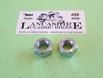 BSA TRIUMPH 7/16" CYCLE THREAD CEI 26TPI FULL NUTS BRIGHT ZINC x 2 UK MADE