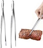 2 Pcs Cooking Tweezers 30Cm/12 Inch Kitchen Tweezers Tongs Stainless Steel Food