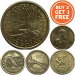 $1 US DOLLAR -COMMEMORATIVE SACAGAWEA - CHOICE OF DATE & MINT MARK - USA