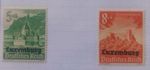 Luxembourg German Occupation 1941 Winterhilfswerk Overprints 5+3 & 8+4
