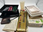 Vintage Darkroom Developing Equipment Trays Tongs Squeegee Print Roller - Z#1008