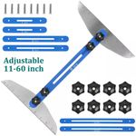 26PCS Stair Tread Template Tool Adjustable Metal Measuring Stair Tool