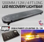 12/24v 1200mm 120cm 1.2m Ultraled LED Recovery Amber Light Bar Flashing Beacon