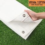White HDPE Shade Cloth UV Block Garden Greenhouse Patio Shade Net Cover